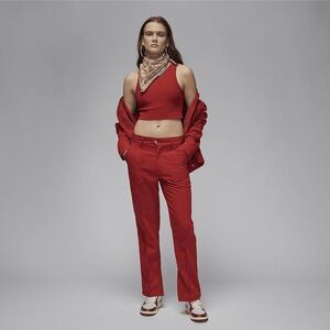 Nike Air Jordan Woven Pants in Dune Red